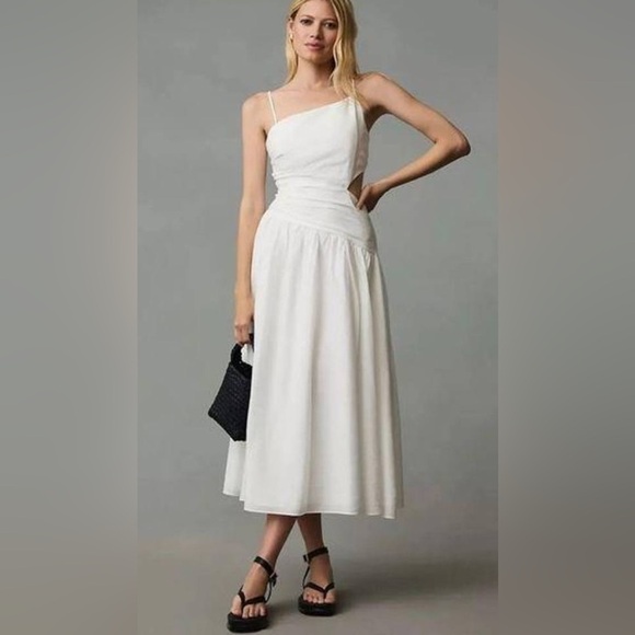 Anthropologie Dresses & Skirts - Anthropologie x Moon River Asymmetrical Cutout Dress Size Medium NWT